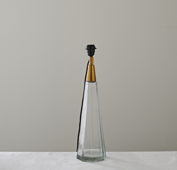 Glass Obelisk Table Lamp