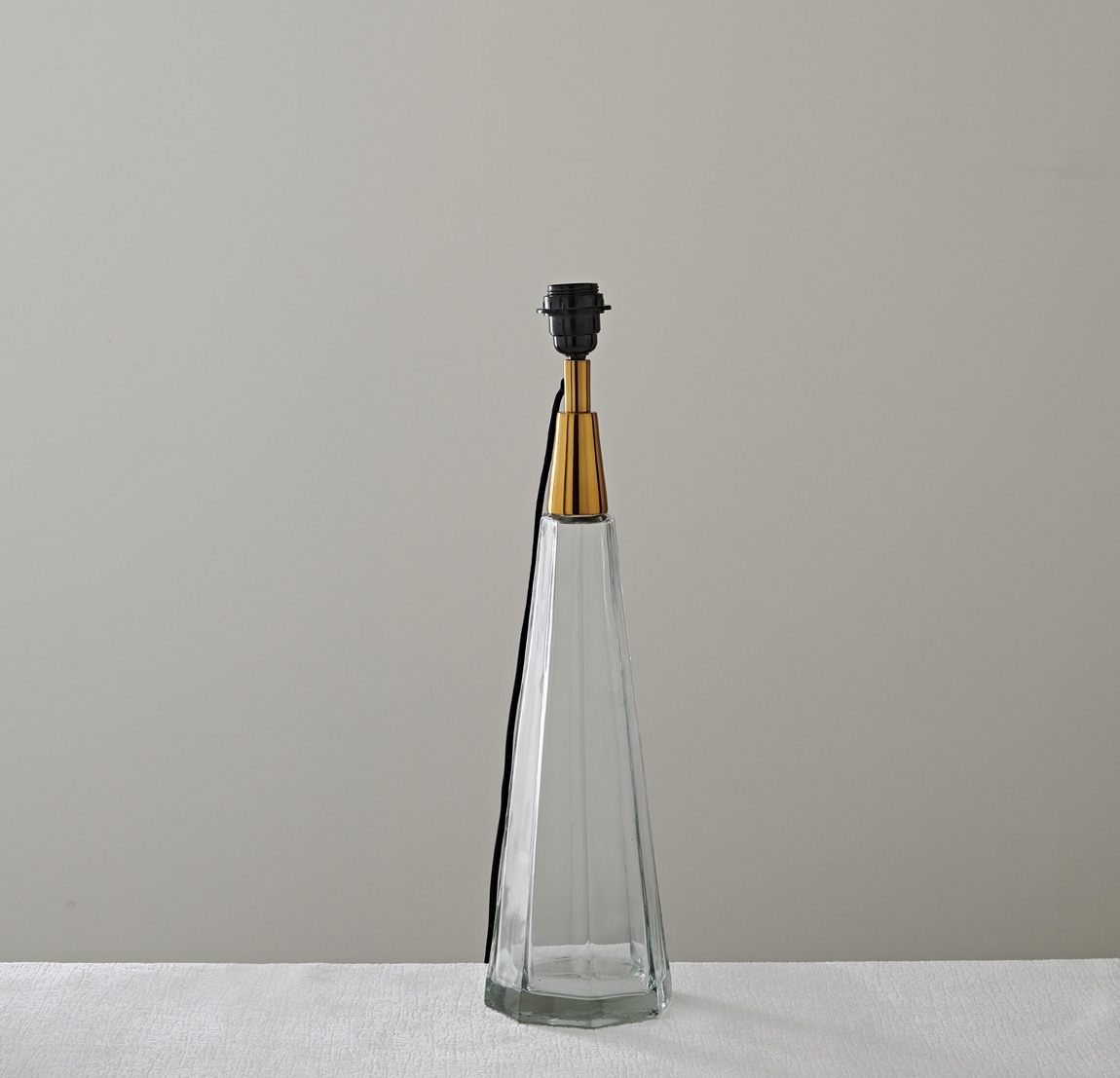 Glass Obelisk Table Lamp