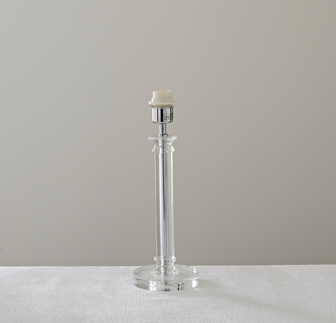 Glass Column Table Lamp