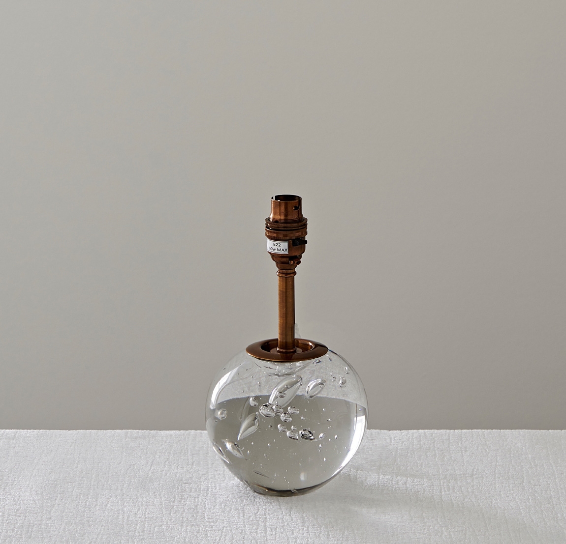 Small Glass Sphere Table Lamp